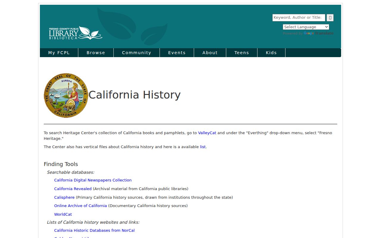 Fresno city directory California history collections