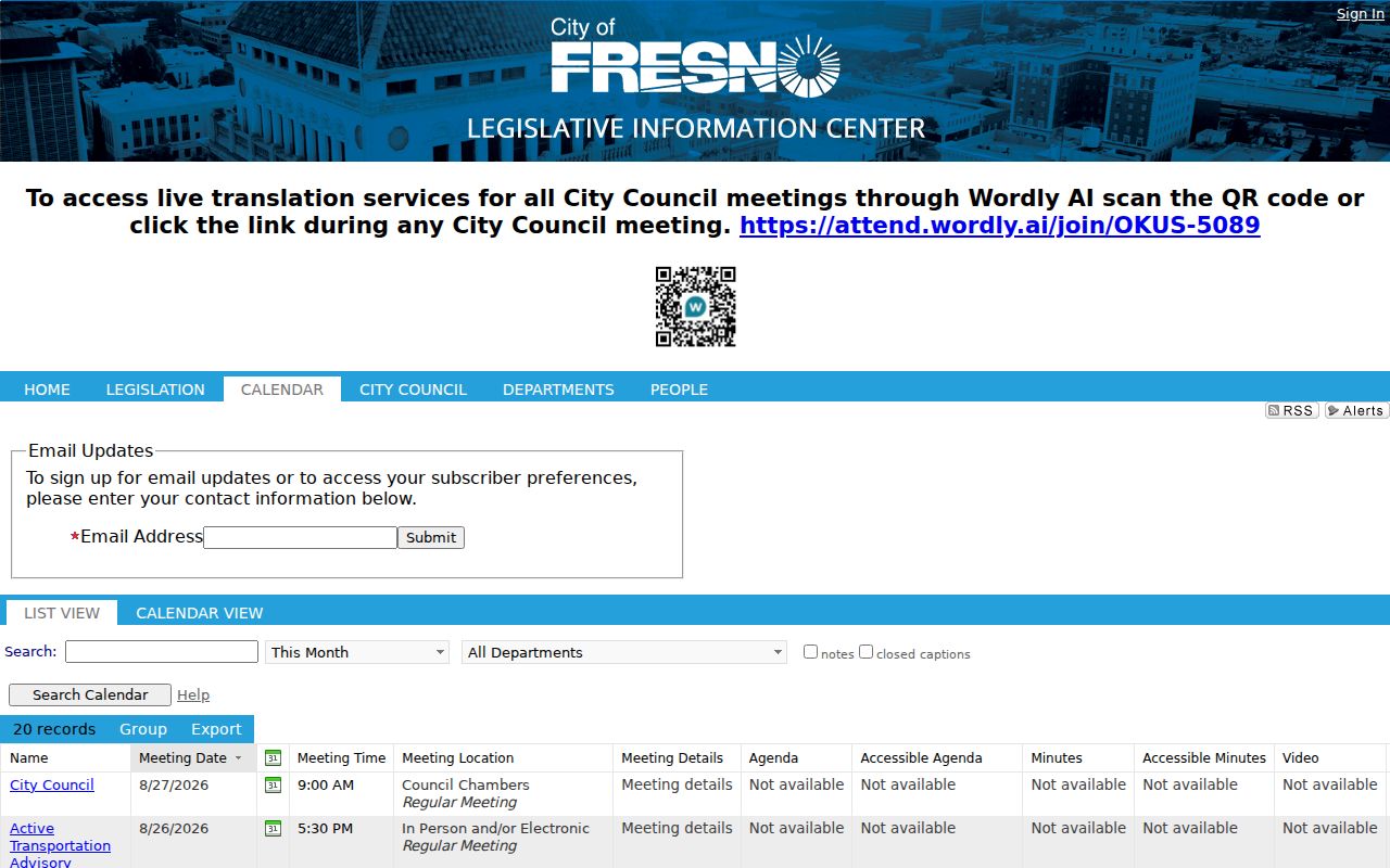 Fresno neighbors public meetings calendar